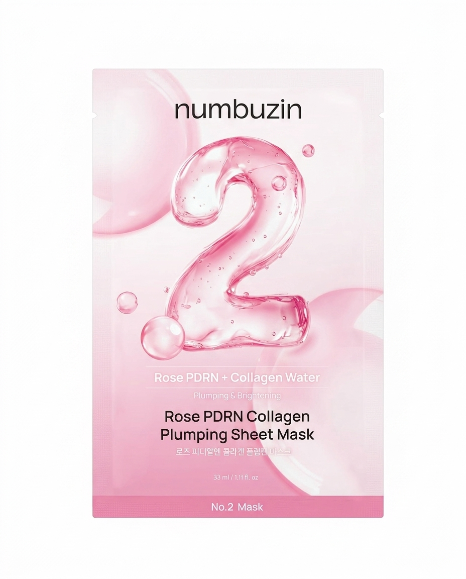 Numbuzin No.2 Rose PDRN Collagen Plumping Sheet Mask