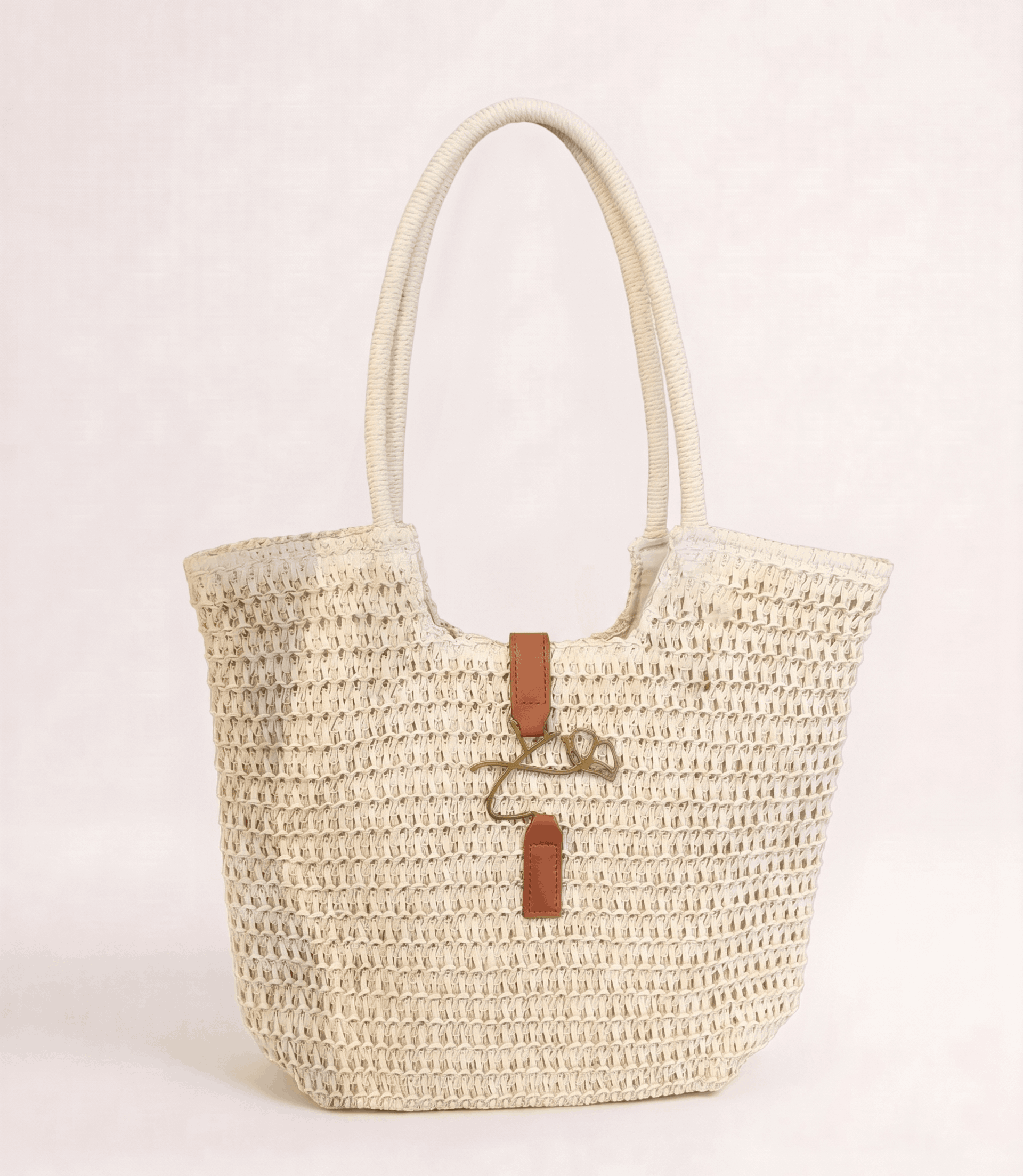 ROPE STYLE HANDBAG WHITE