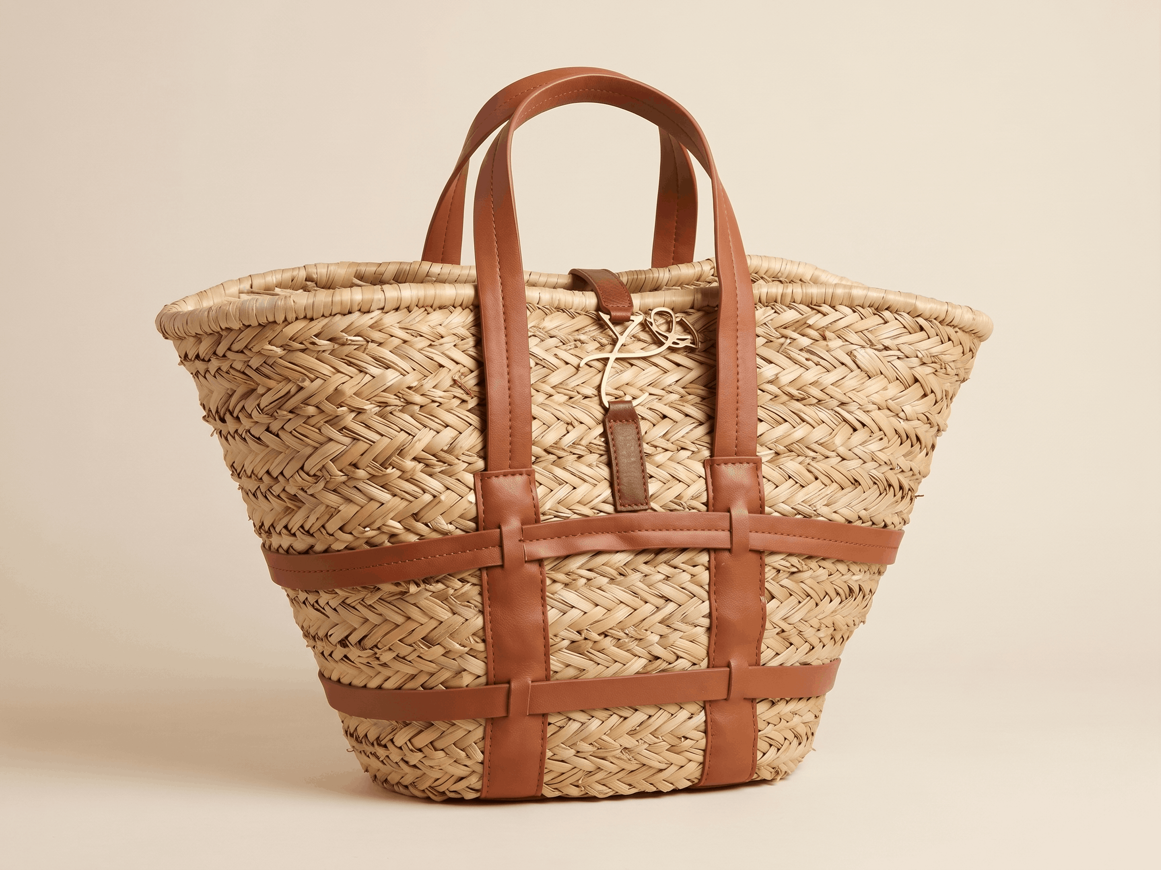 STRAW BASKET BAG